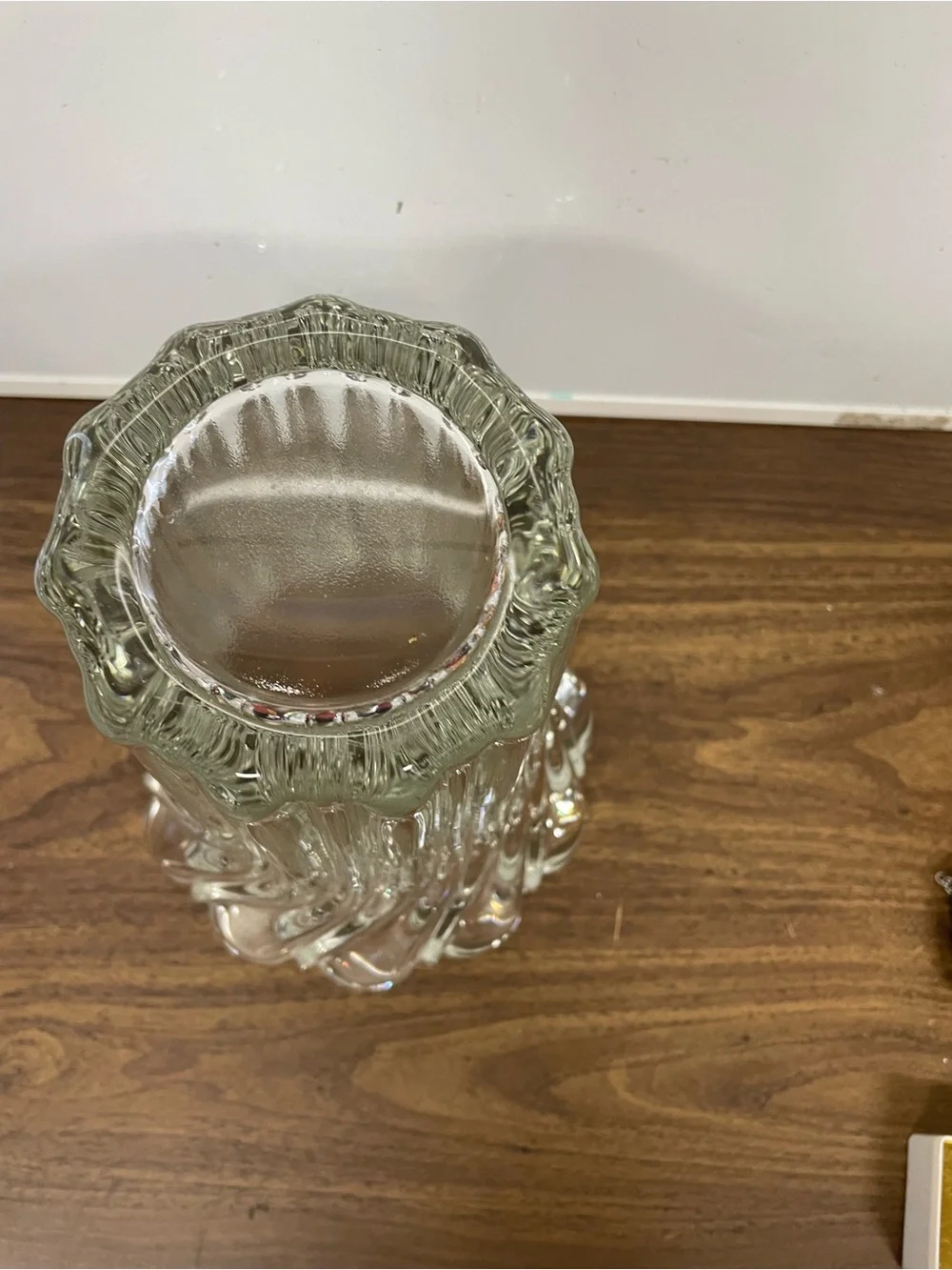 Mikasa Peppermint Clear Glass Vase 8